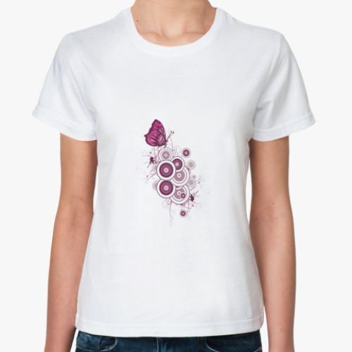 Классическая футболка Бабочка PINK