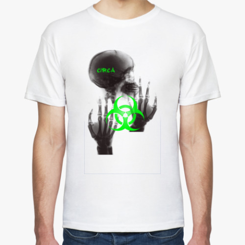 Футболка с принтом Скелет