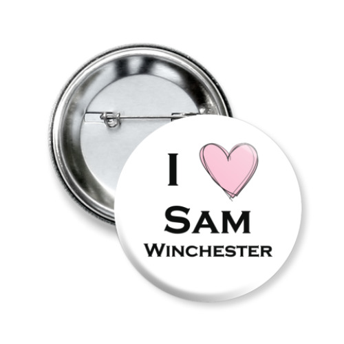 Значок 50мм sam winchester