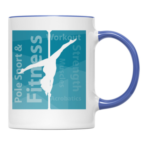 Кружка с принтом Pole Sport & Fitness Totally