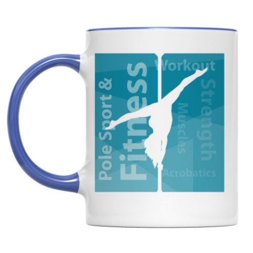 Кружка с принтом Pole Sport & Fitness Totally