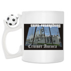 Кружка с футбольным мячиком