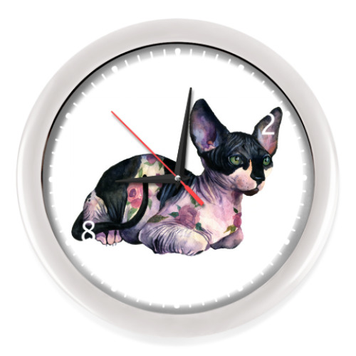 Настенные часы с принтом Сфинкс