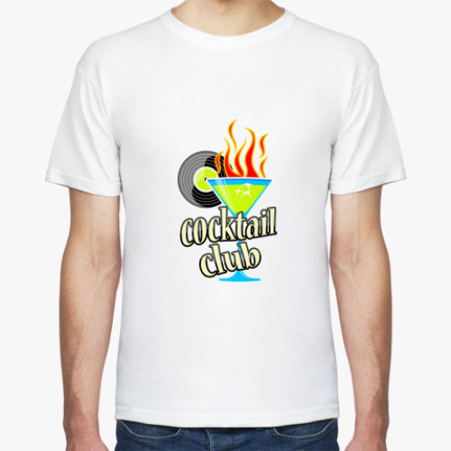 Футболка с принтом Клубный коктейль