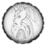 Ежик на луне и лошадка в туман