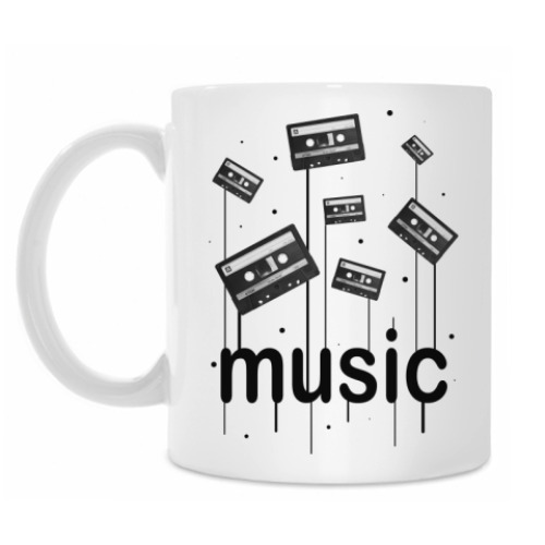Кружка с принтом Music