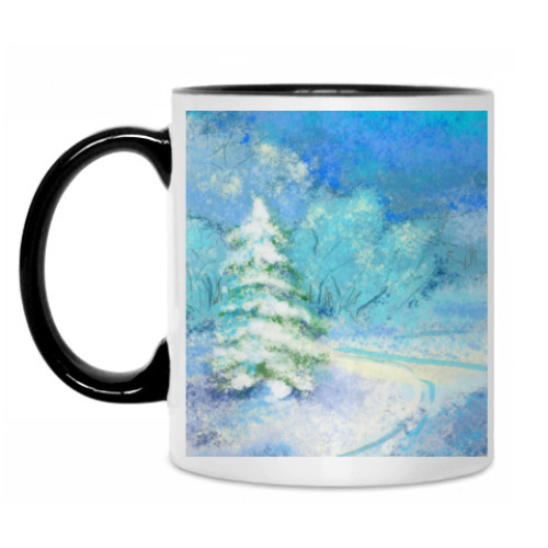 Кружка волшебная зима