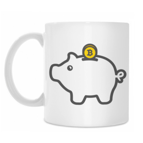 Кружка Bitcoin Pig
