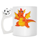 Кружка с футбольным мячиком