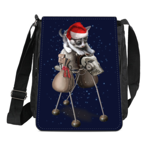 Сумка-планшет Happy New Year steampunk cat