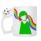 Кружка с футбольным мячиком