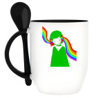 Кружка с ложкой