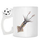 Кружка с футбольным мячиком