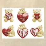 Мишки и сердечки