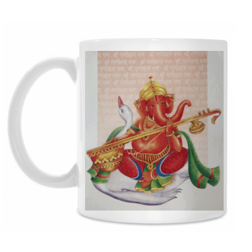 Кружка с принтом Ганеша
