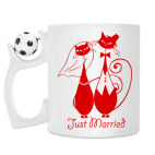 Кружка с футбольным мячиком