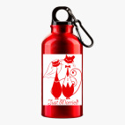 Металлическая бутылка 400 мл UV-DTF