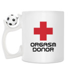 Кружка с футбольным мячиком