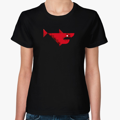 Женская футболка акула (shark)