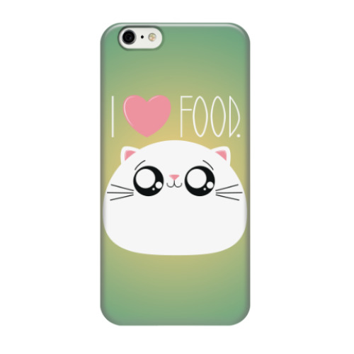 Чехол для iPhone 6/6s Я люблю еду I love food