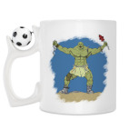 Кружка с футбольным мячиком