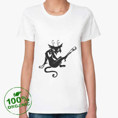 Женская футболка из органик-хлопка Cats in Black