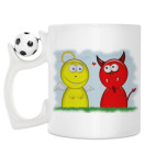 Кружка с футбольным мячиком