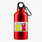 Металлическая бутылка 400 мл UV-DTF