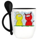 Кружка с ложкой