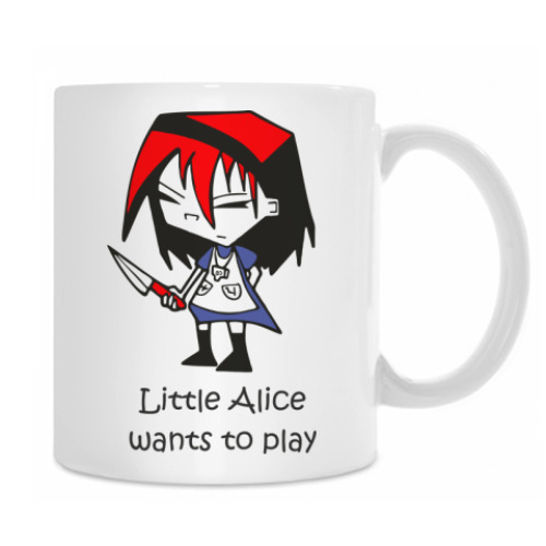 Кружка с принтом Алиса в стране чудес