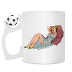 Кружка с футбольным мячиком