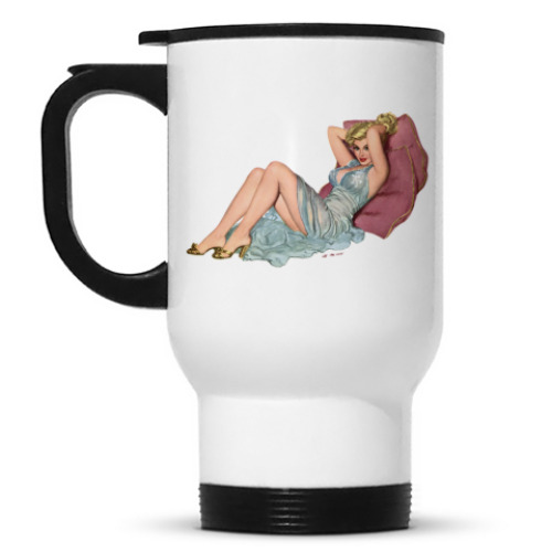 Кружка-термос с принтом Вики