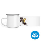 Кружка металлическая белая (круговая запечатка)