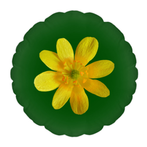 Подушка с принтом Цветы