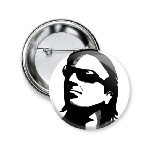 Значок 50мм с принтом Bono U2