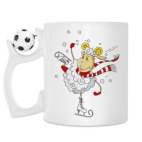 Кружка с футбольным мячиком