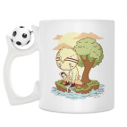 Кружка с футбольным мячиком