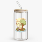 Банка с бамбуковой крышкой