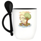 Кружка с ложкой