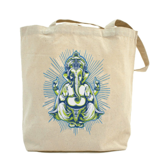 Сумка шоппер с принтом Ганеша