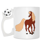 Кружка с футбольным мячиком