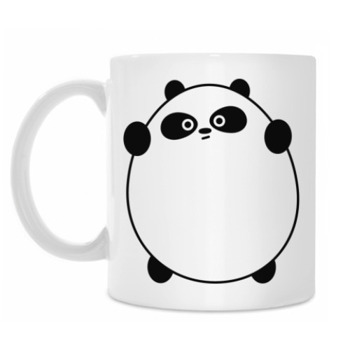 Кружка с принтом Ярость сонной панды