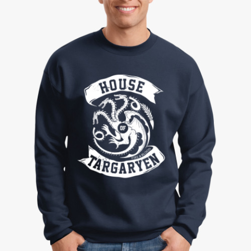 Свитшот с принтом Игра престолов.Таргариены