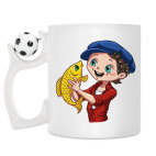 Кружка с футбольным мячиком