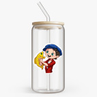 Банка с бамбуковой крышкой