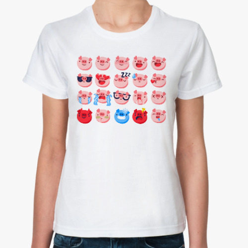 Классическая футболка Год свиньи