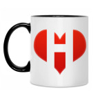 Кружка двухцветная