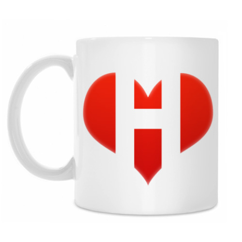 Кружка с принтом I love House M.D.