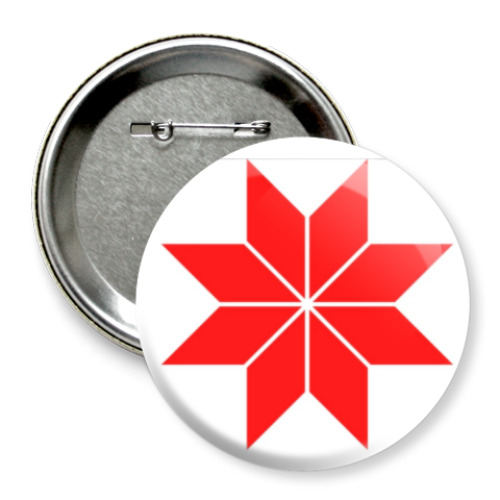 Значок 75мм с принтом Алатырь