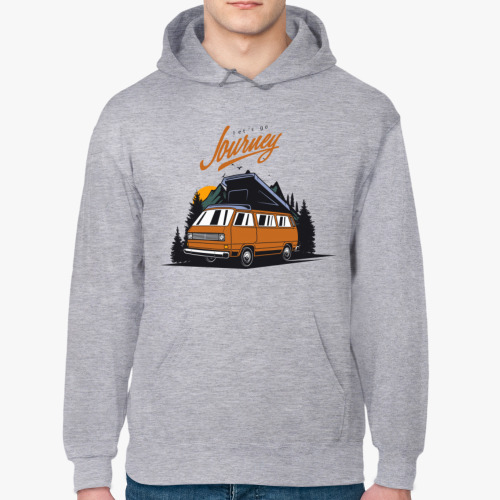 Толстовка худи с принтом #Vanlife #Roadtrip #Volkswagen t3